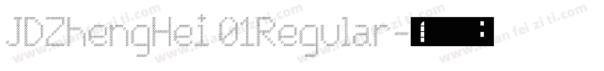 JDZhengHei 01Regular字体转换
